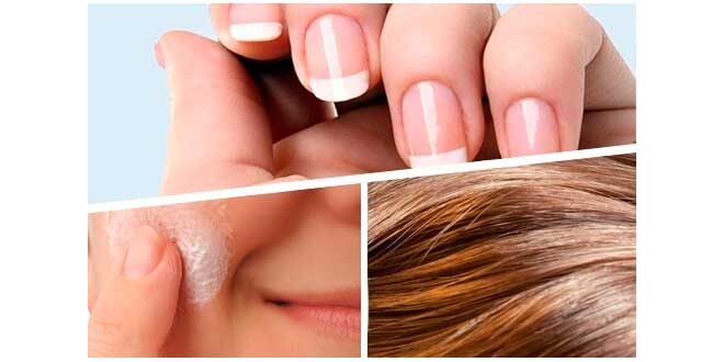 Enotera per pelle capelli e unghie