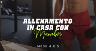 Allenamento in casa con manubri mese 4 e 5