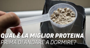 Qual è la miglior proteina prima di andare a dormire?