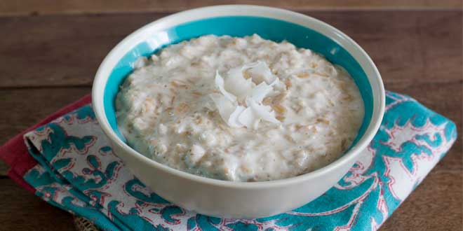 Porridge di Avena con Latte di Cocco e Miele