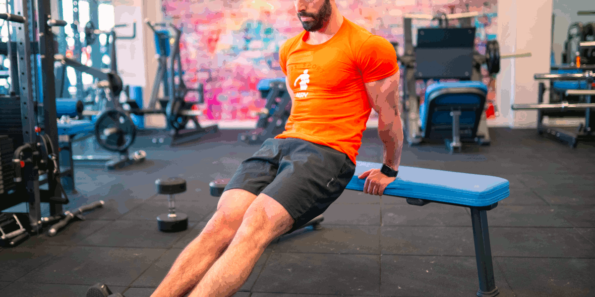 Dip su panca Dip su panca