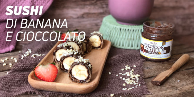 Sushi di Banana e Cioccolato Sushi di Banana e Cioccolato