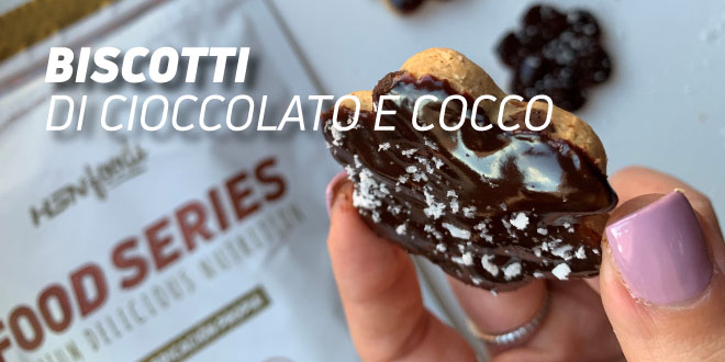 Biscotti di Cioccolato e Cocco Salutari Biscotti di Cioccolato e Cocco Salutari