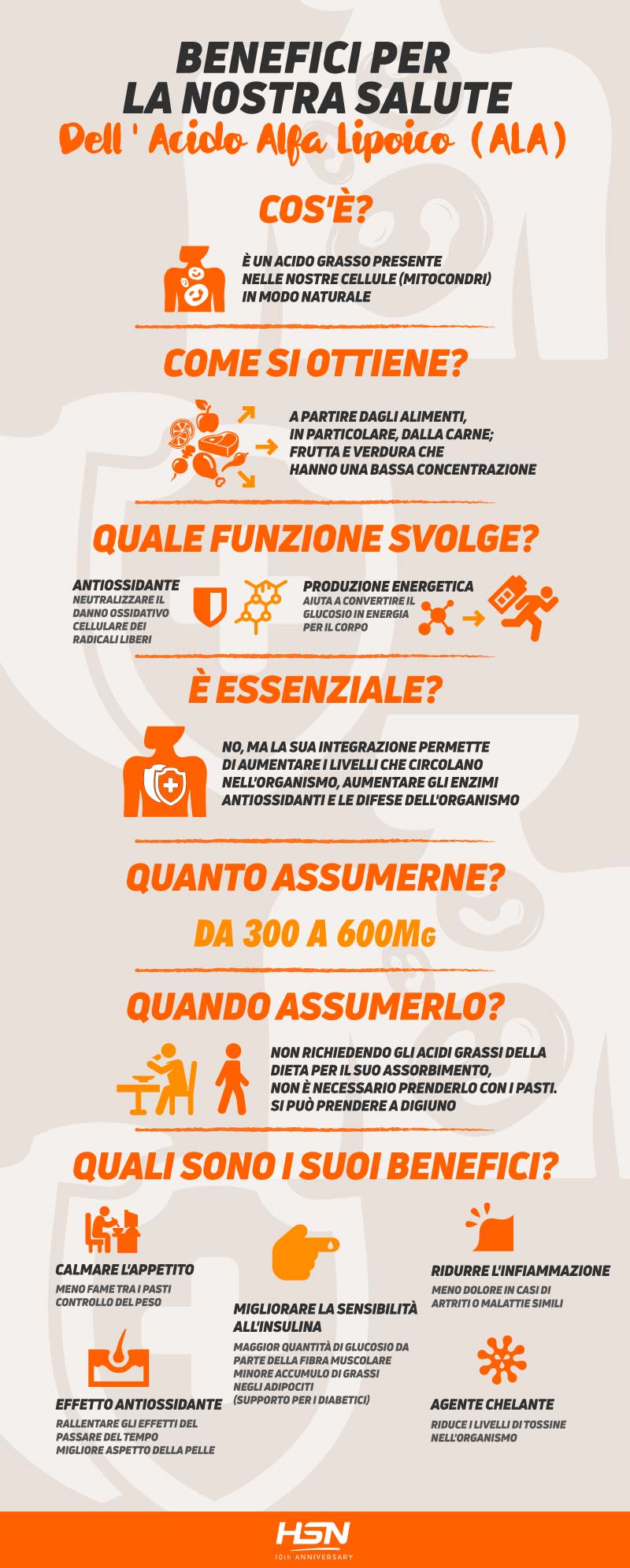 Tutto sull'acido alfa lipoico
