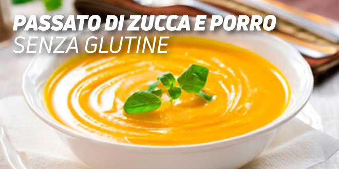 Passato di Zucca e Porro Senza Glutine
