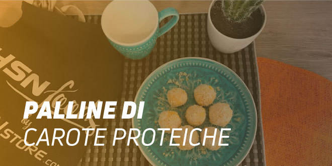 Palline di Carote e Cocco Proteiche