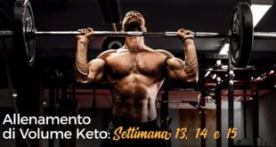 Allenamento keto settimana 13 14 15