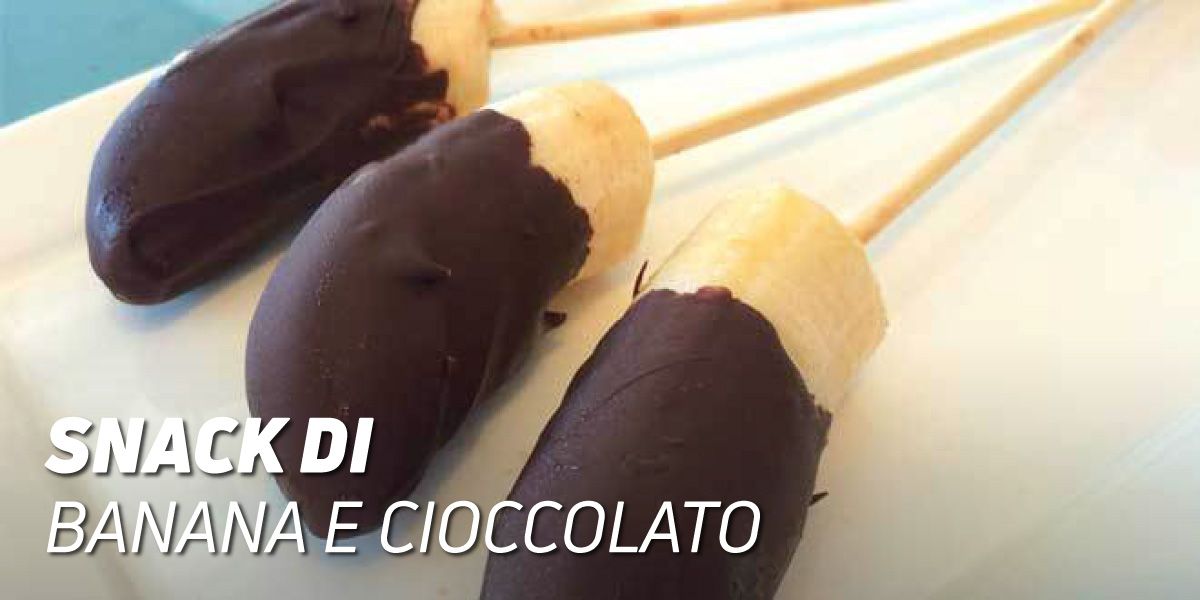 Snack di banana e cioccolato