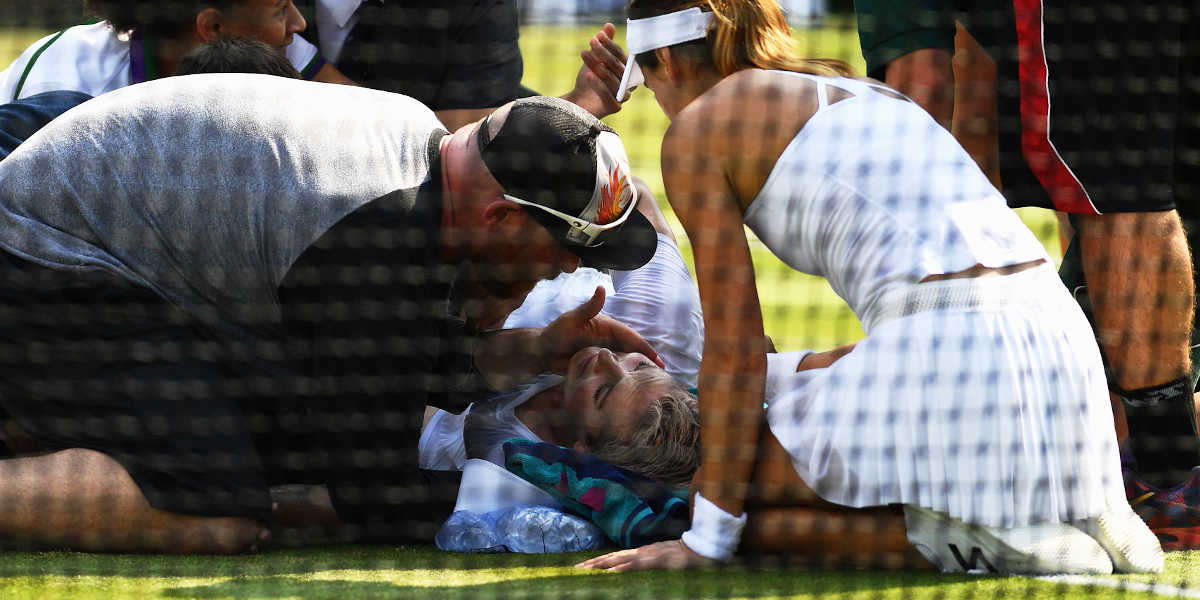 Lesione tennista professionista