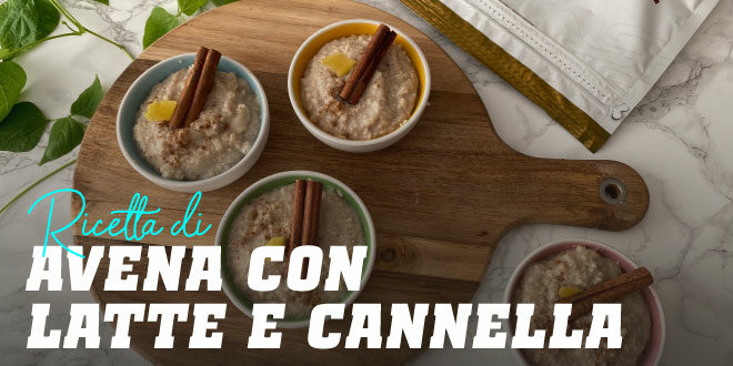 Porridge di avena con latte e cannella Porridge di avena con latte e cannella