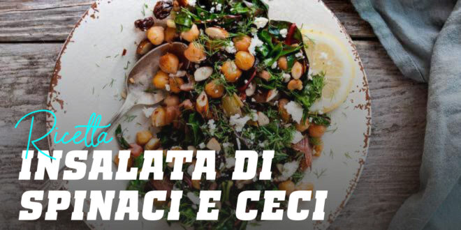 Insalata Completa di Spinaci con Ceci Insalata Completa di Spinaci con Ceci
