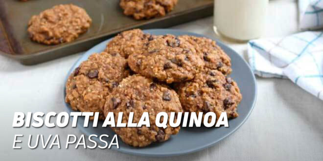 Biscotti alla Quinoa e Uva Passa