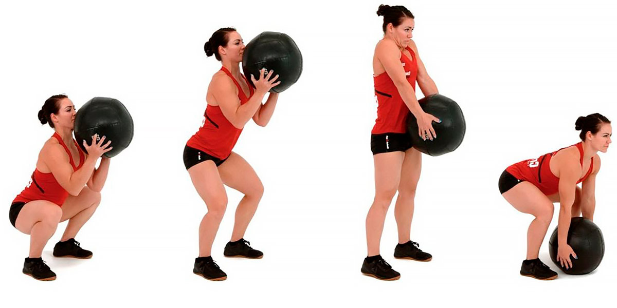 Medball power clean