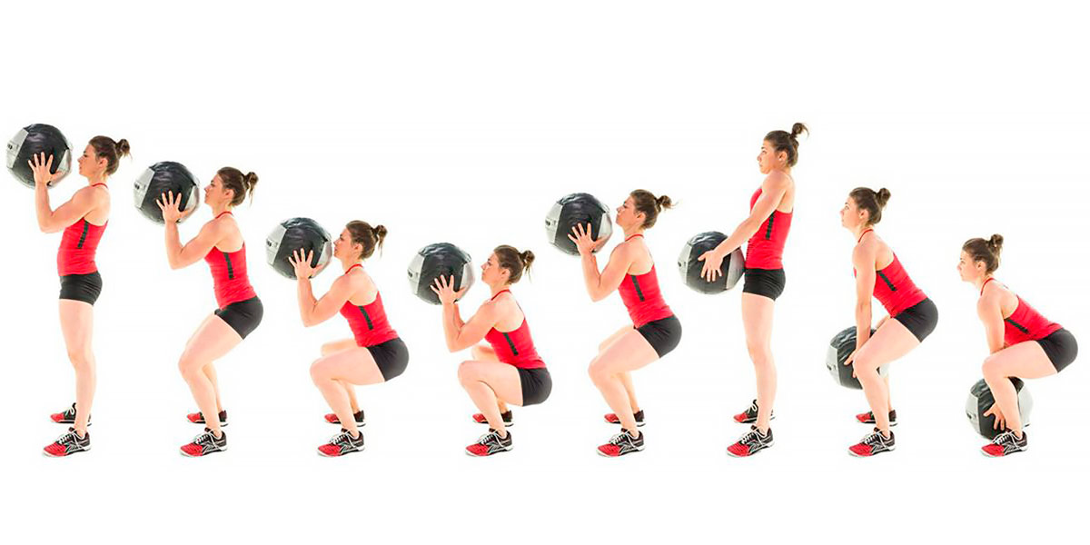 Sequenza di movimento del wall ball shot