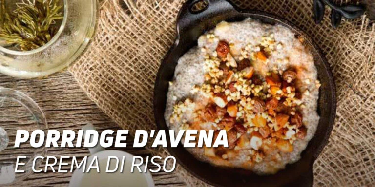 Porridge d’Avena e Crema di Riso con Semi