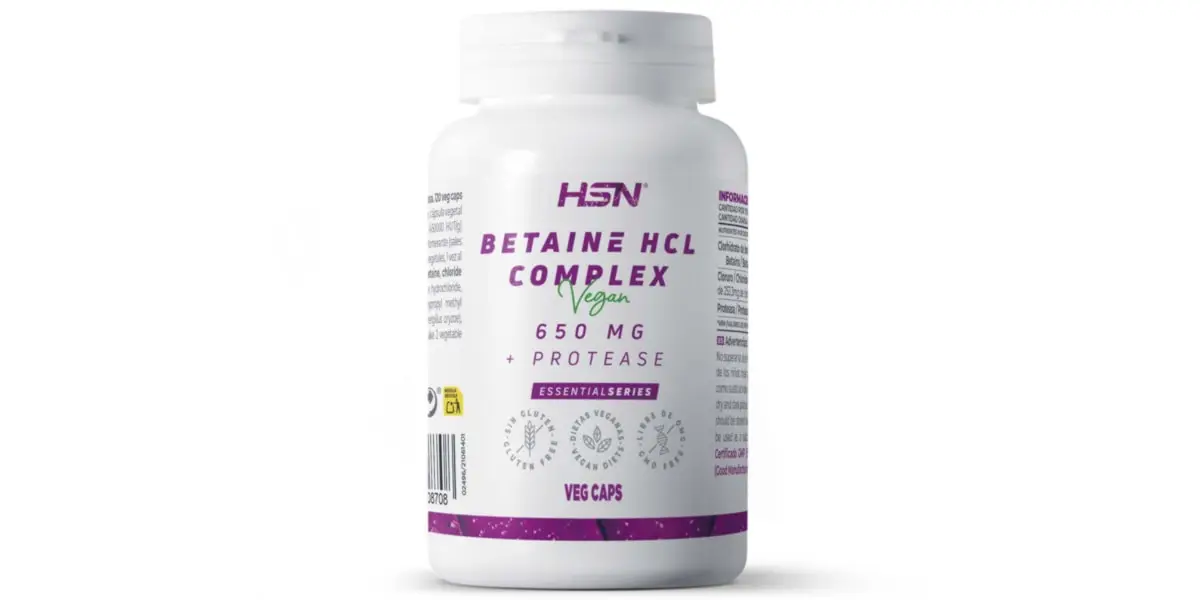 Betaina HCl 650mg Complex di EssentialSeries Betaina HCl 650mg Complex di EssentialSeries
