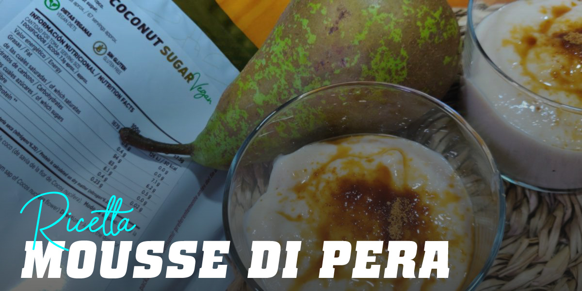 Mousse di Pere con Zucchero di Cocco