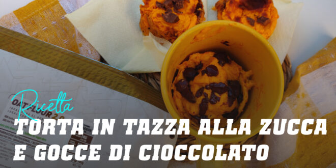 Mug Cake di Zucca con Chips di Cioccolato