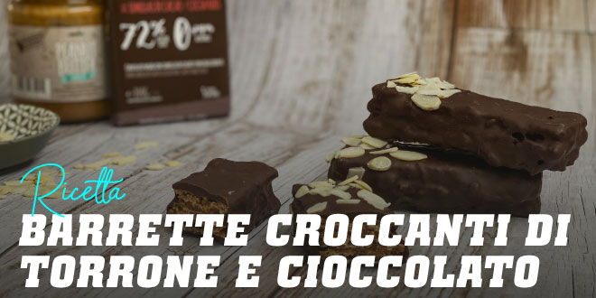 Barrette croccanti di Torrone e Cioccolato
