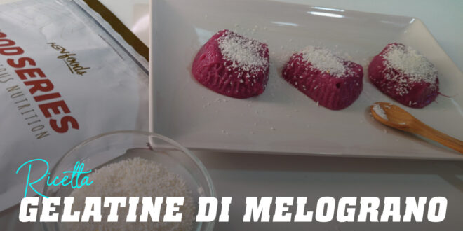 Gelatina di Melograno e Cocco Grattugiato