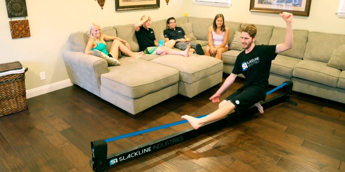 Come montare una slackline in casa?