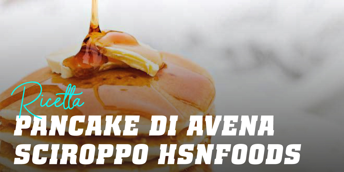 Pancake d'avena con uova intere e sciroppi HSN