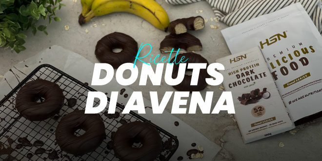 Donut di Avena ricoperti di Cioccolato