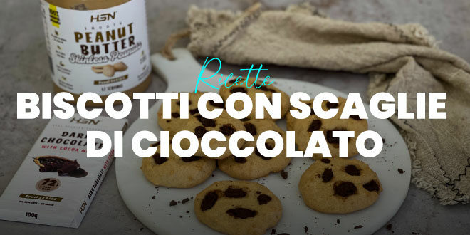 Biscotti con Scaglie di Cioccolato senza Farina di Frumento Biscotti con Scaglie di Cioccolato senza Farina di Frumento