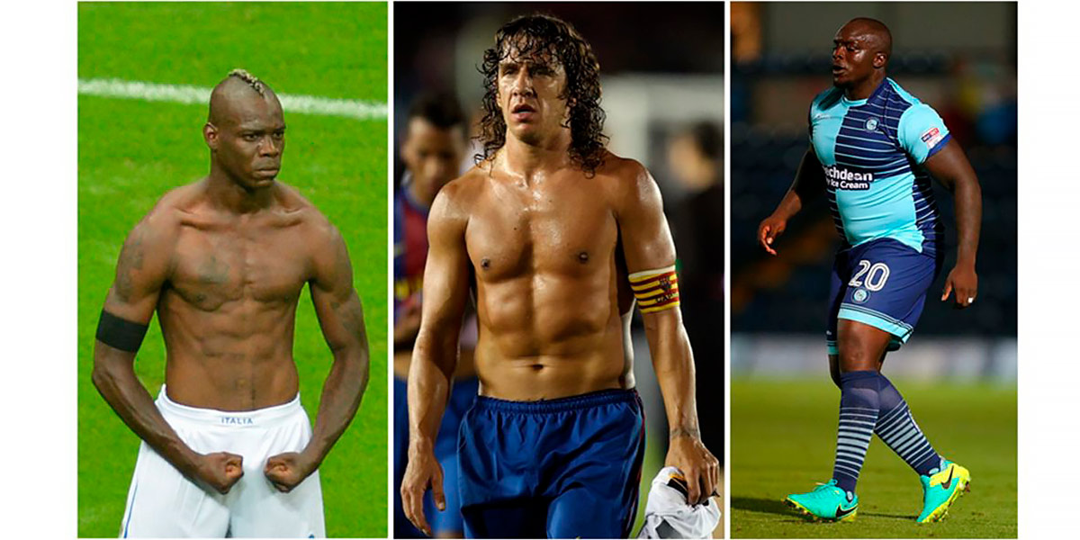Esempi di tipi di corpo di calciatori Esempi di tipi di corpo di calciatori