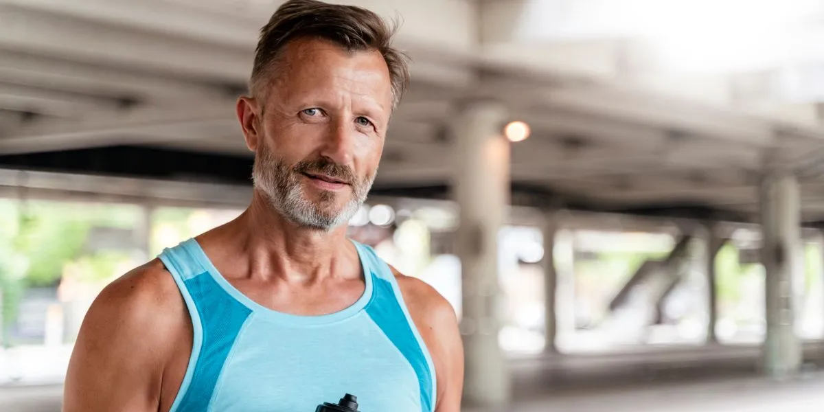 Uomo sportivo di 50 anni con un buon aspetto fisico Uomo sportivo di 50 anni con un buon aspetto fisico