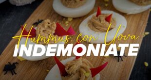 Uova con hummus
