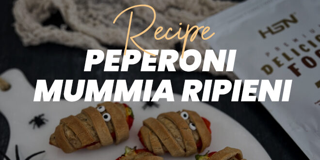 Mini Peperoni Mummia per la Notte di Halloween Mini Peperoni Mummia per la Notte di Halloween