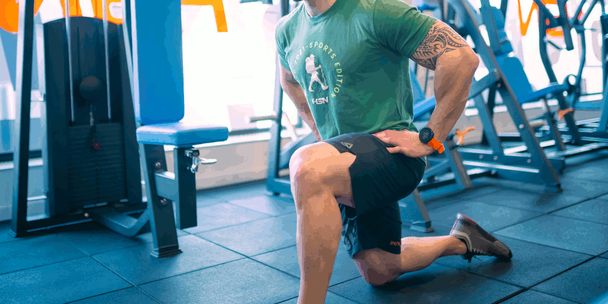 Ileopsoas, piede posteriore sollevato Ileopsoas, piede posteriore sollevato