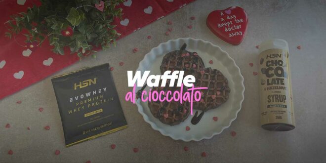 Waffle al Cioccolato per San Valentino Waffle al Cioccolato per San Valentino