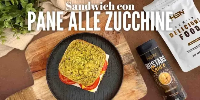 Sandwich con pane alle zucchine Sandwich con pane alle zucchine