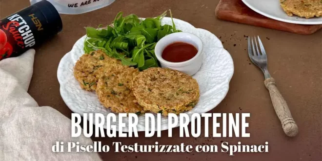 Burger di Proteina di Pisello Testurizzata