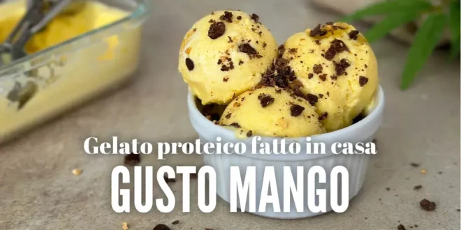 Gelato Proteico Fatto in Casa al Mango