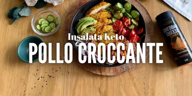 Insalata Keto con Pollo Croccante Insalata Keto con Pollo Croccante