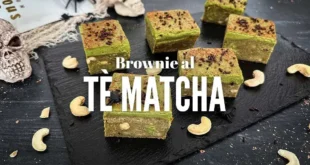 Brownie al Tè Matcha per Halloween