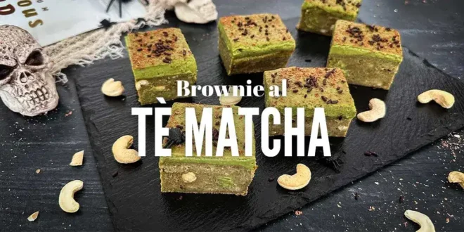 Brownie al Tè Matcha per Halloween Brownie al Tè Matcha per Halloween