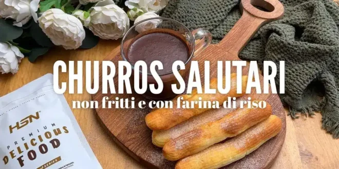 Churros salutari non fritti e con farina di riso Churros salutari non fritti e con farina di riso