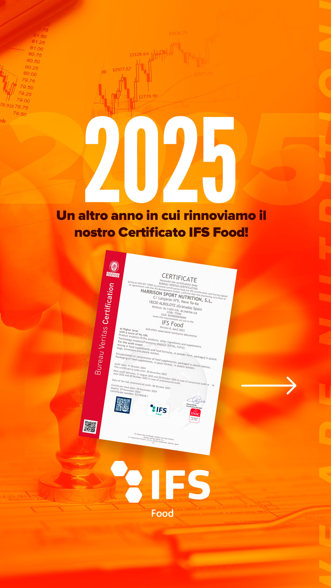Info rinnovo IFS Food 2024 HSN