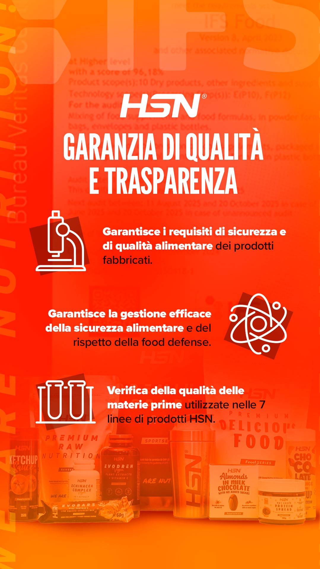 Cosa rappresenta l'IFS Food per HSN