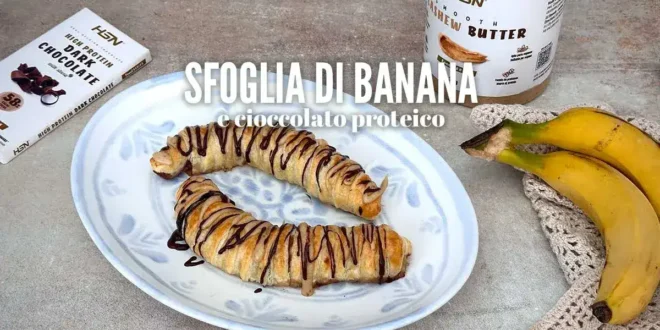 Sfoglia di banana e cioccolato proteico Sfoglia di banana e cioccolato proteico