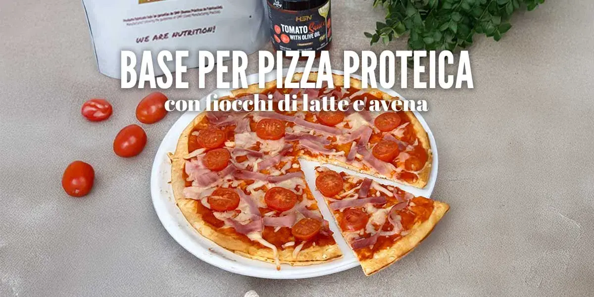 Base per pizza proteica con fiocchi di latte e avena