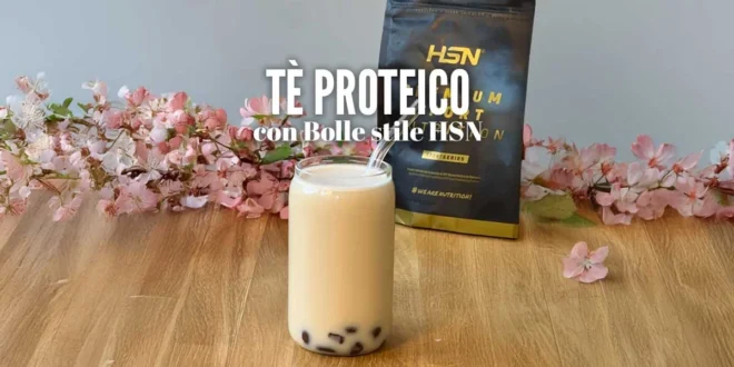 Tè proteico con bolle stile HSN
