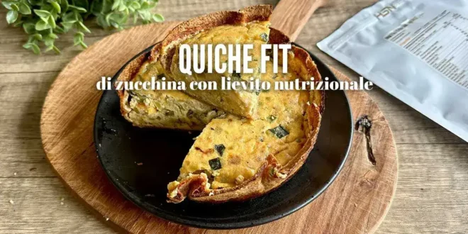 Quiche fit di zucchina con lievito nutrizionale Quiche fit di zucchina con lievito nutrizionale