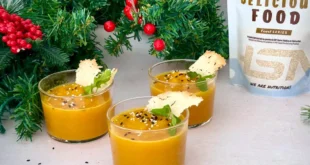 Chupitos Natalizi alla Zucca con Parmigiano Croccante