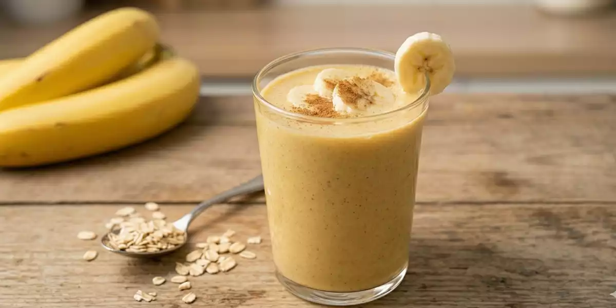 Smoothie energetico di «Golden Milk» e banana