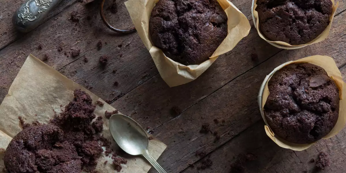 Muffin al cioccolato e quinoa senza glutine Muffin al cioccolato e quinoa senza glutine